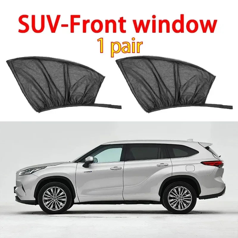 Car Window Shade Mesh 2 or 4 pcs screen window set premium window sunshade breat