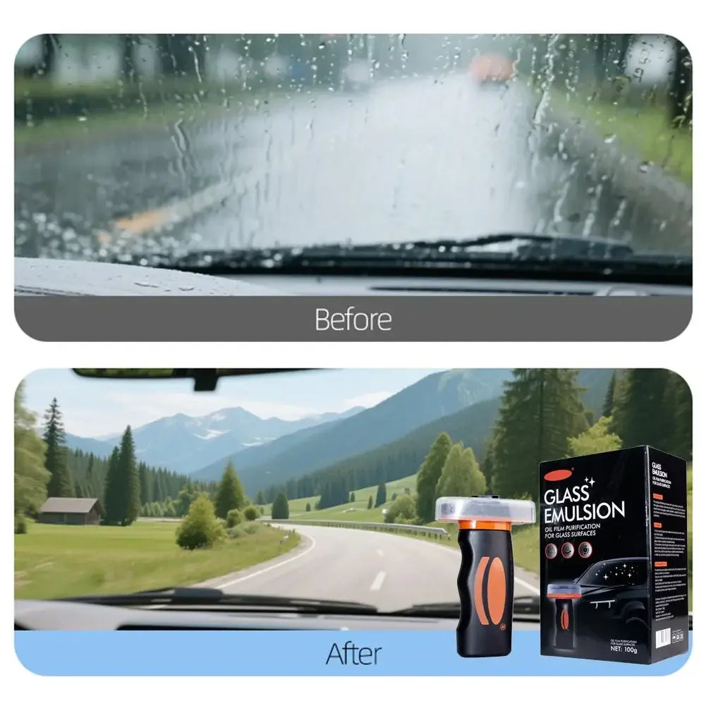 100g Car Windshield Glass Water Rain Repellent Auto Cleaner Anti Fog Oil Film Premium Automotive Accessory