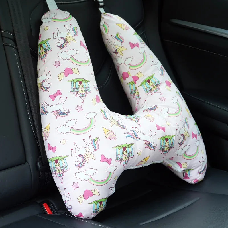 Car Headrest Sleeping Tool Seat Cushion Back Neck Pillow Washable Interior