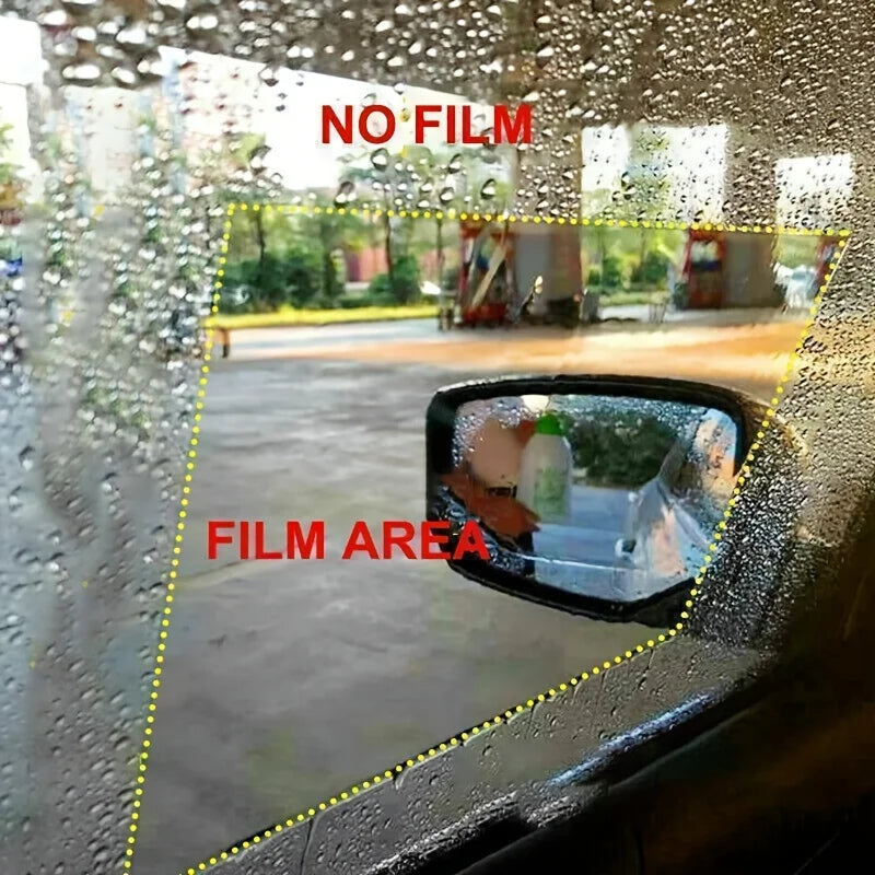 4pcs Car Rearview Mirror Protective Film Side Windows Sticker, Anti Fog Glare Premium Automotive Accessory
