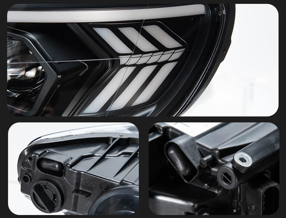 AKD Head Lamp for VW Touareg LED Headlight 2007-2010 Headlights Touareg DRL Turn Signal High Beam Angel Eye Projector Lens