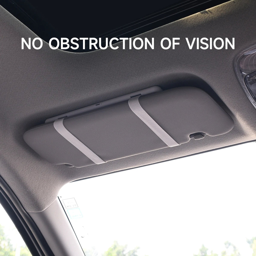 Car Interior Mirrors Sun Visor Plate LED HD Makeup Mirror Rechargeable Fill SUV