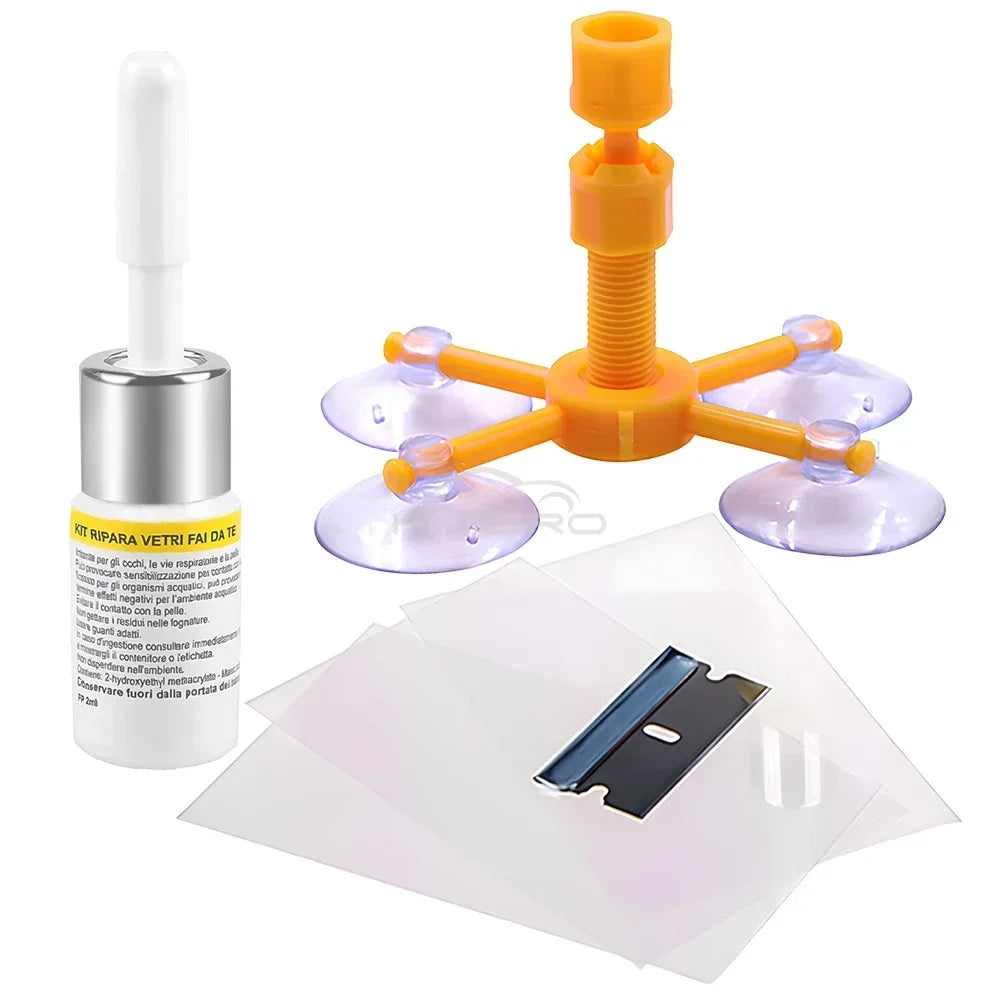 Windshield Repair Kit Scratche Quick Fix Car Styling Cracked Glass Windscreen Premium Automotive Accessory