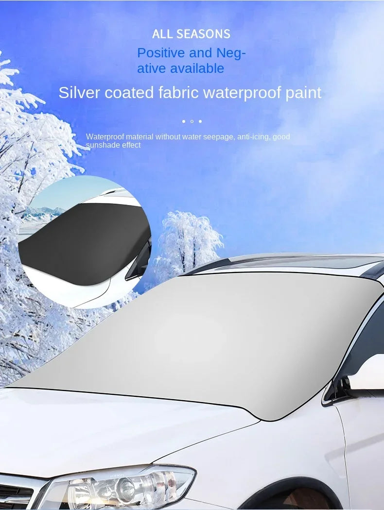 Car Magnetic Snow Shield Winter Front Windshield Cover Anti-frost Sun Protection