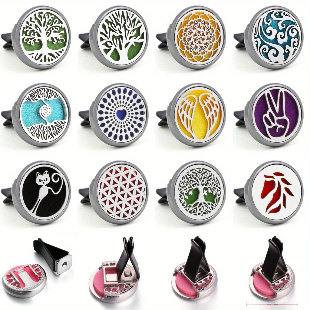 1pc Refillable Car Air Freshener Perfume Diffuser Clip Auto Vent SUV Truck