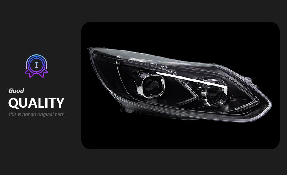 AKD Car Styling Headlights for Ford Focus LED Headlight Projector Lens 2012-2014 Focus 3 DRL Head Lamp Automotive Accessories