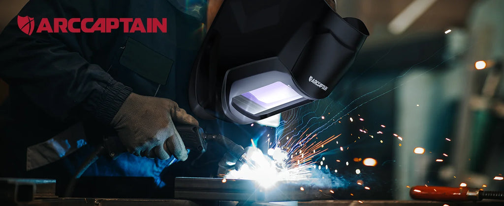 ARCCAPTAIN Welding Helmet Welder Mask Large View True Color Solar Power Auto Darkening Welding Mask For Arc MIG TIG Welder Cut