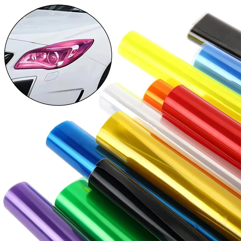 Car Headlight Taillight Protective Film Tint Vinyl Film Auto Lamp Film Sticker Sheet Color-Changing Smoke Matt Rear Fog Stickers