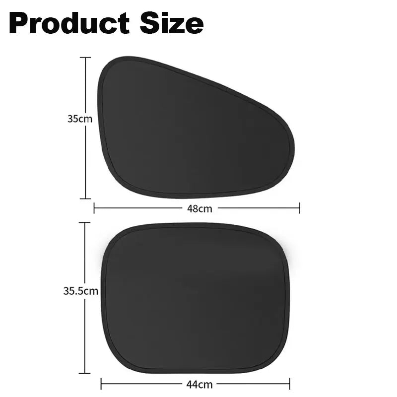 New Electrostatic Sun Visor for Car Side Window 4-Layer Shade Curtains SUV Truck