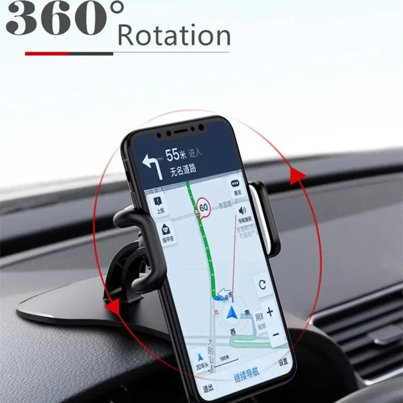 360 Rotatable Car Phone Holder Universal Cell Stands Rack Dashboard Bracket