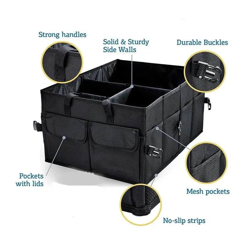Big Capacity Car Storage Box Trunk Organizer Eco-Friendly Super Durable SUV