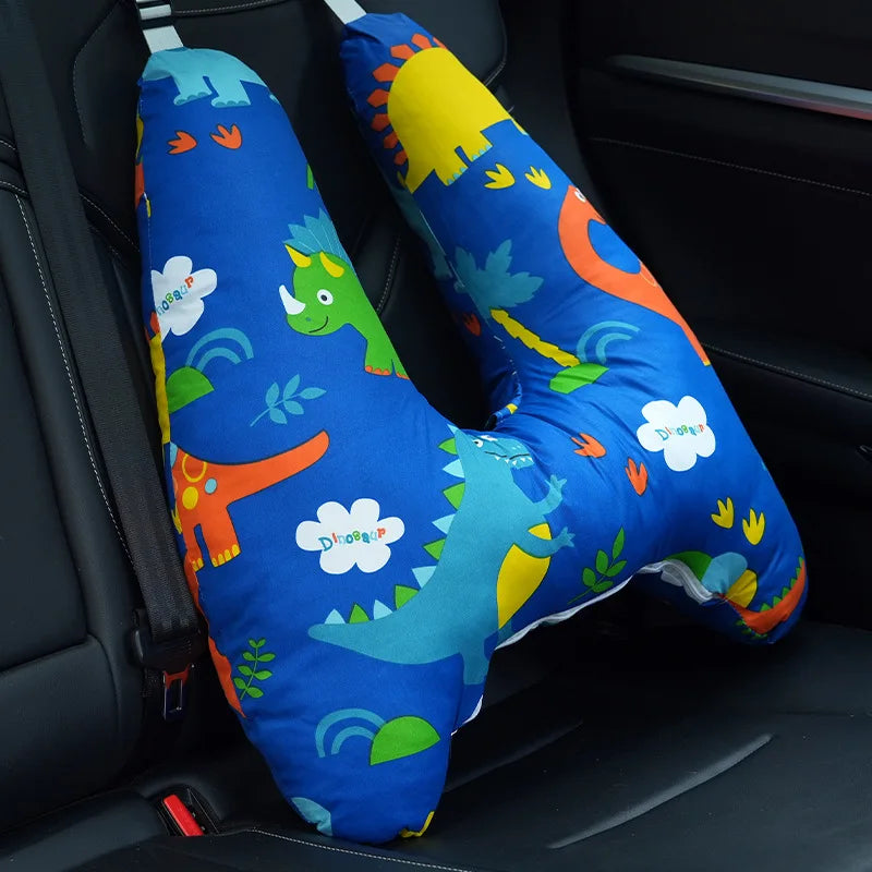 Car Headrest Sleeping Tool Seat Cushion Back Neck Pillow Washable Interior