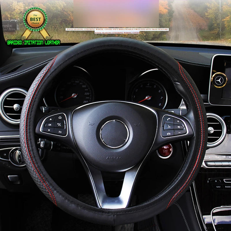 Universal Steering Wheel Cover 37/38 cm Automobile non-slip Car Auto
