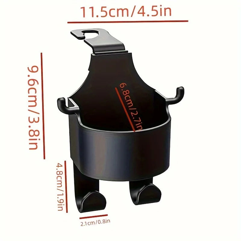 1/2 Multifunctional car storage rack with hooks Cup holder and box Bracket Stand