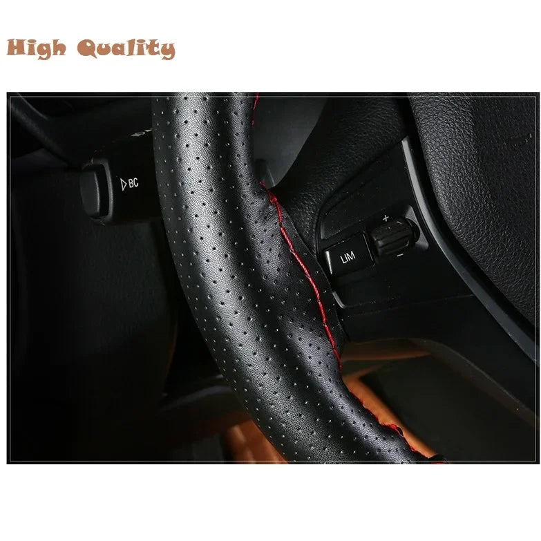 New Steering Wheel Cover Truck Handle Cover 42CM 45CM 47CM 50CM Braid Leather