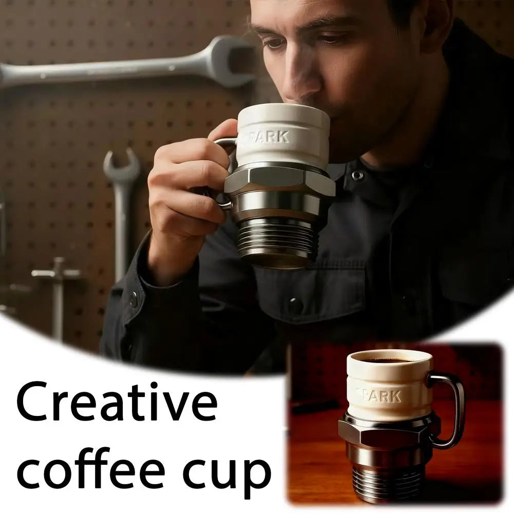 Novelty Spark Plug Mug Industrial Coffee Cup For Car Enthusiasts Collectors Home Party Office Desk Garage Display Birthday Gifts