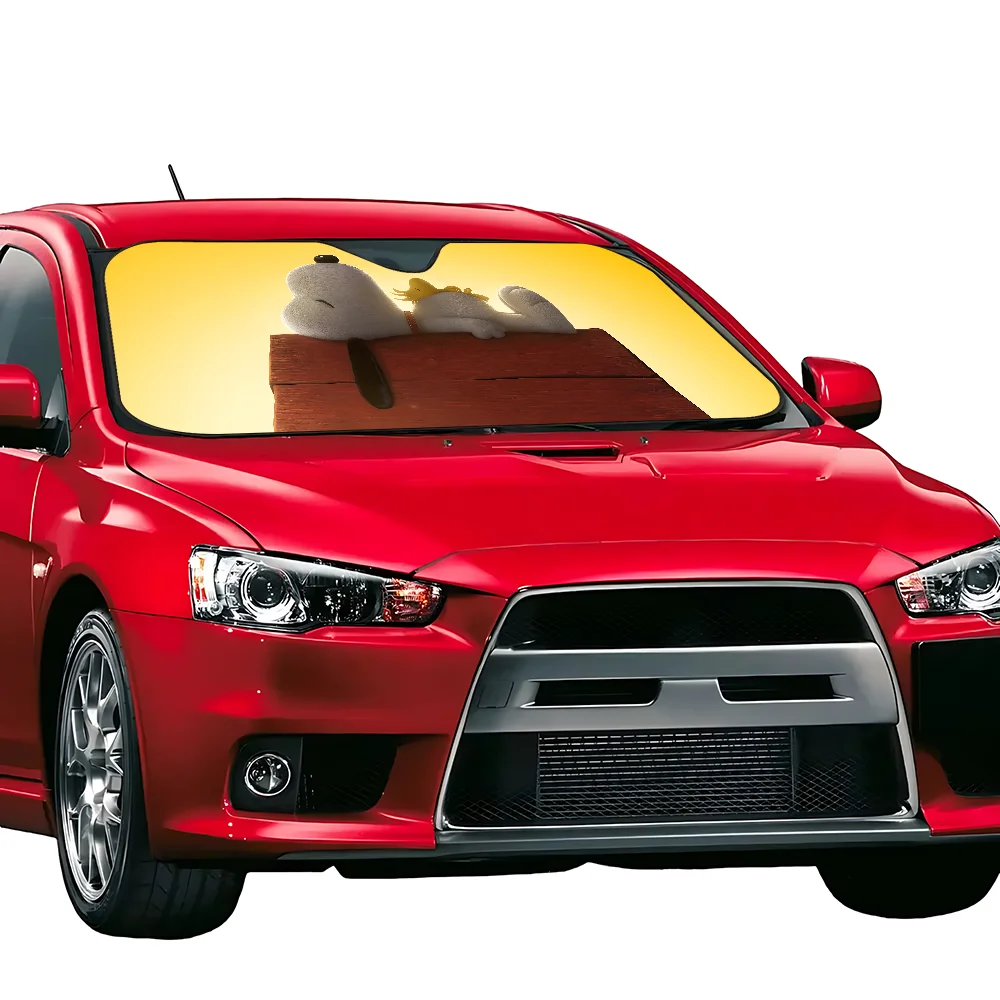 Snoopyes Cartoon Cute Car Sun Shade Windscreen Front Window Visor 70x130 cm
