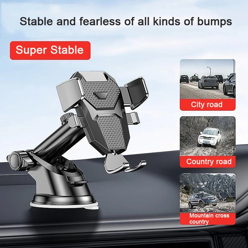 2026 NEW Universal Sucker Car Phone Holder 360 Windshield Dashboard Mobile