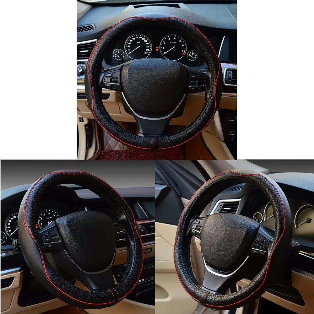 Car Steering Wheel Cover, Anti-Slip, Safety, Soft, Breathable, Heavy Duty