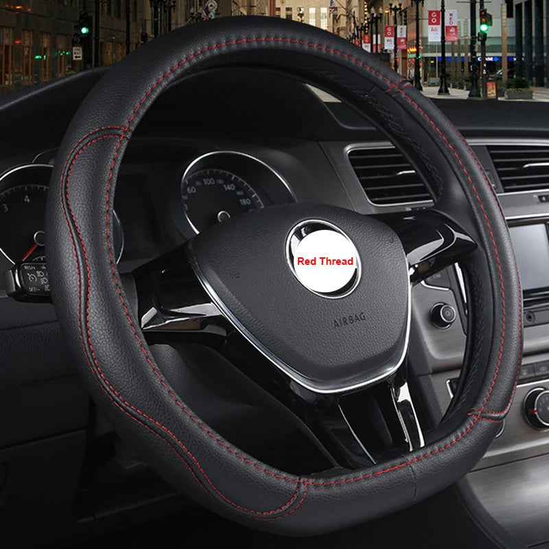 D Type Car Steering Wheel Cover for Nissan X-Trail Qashqai Rogue Maart Serena