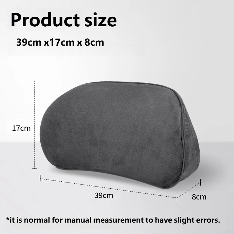 Car Memory Foam Lumbar Support Cushion Waist Pillow Backrest Seat Driver