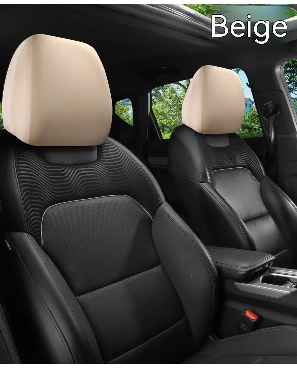 1PC Car Seat Headrest Cover Anti-Dirty Elastic Protective Interior Protector