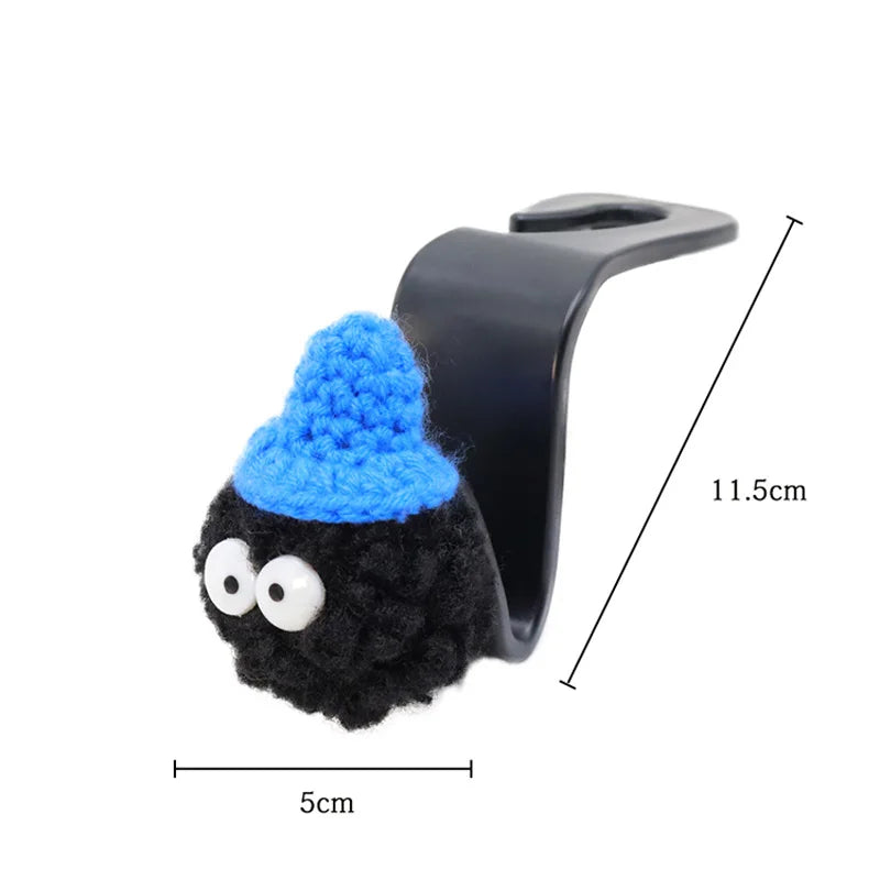 2PCS Cute Cartoon Ball Toy Car Seat Back Hooks Storage Vehicle Headrest Interior