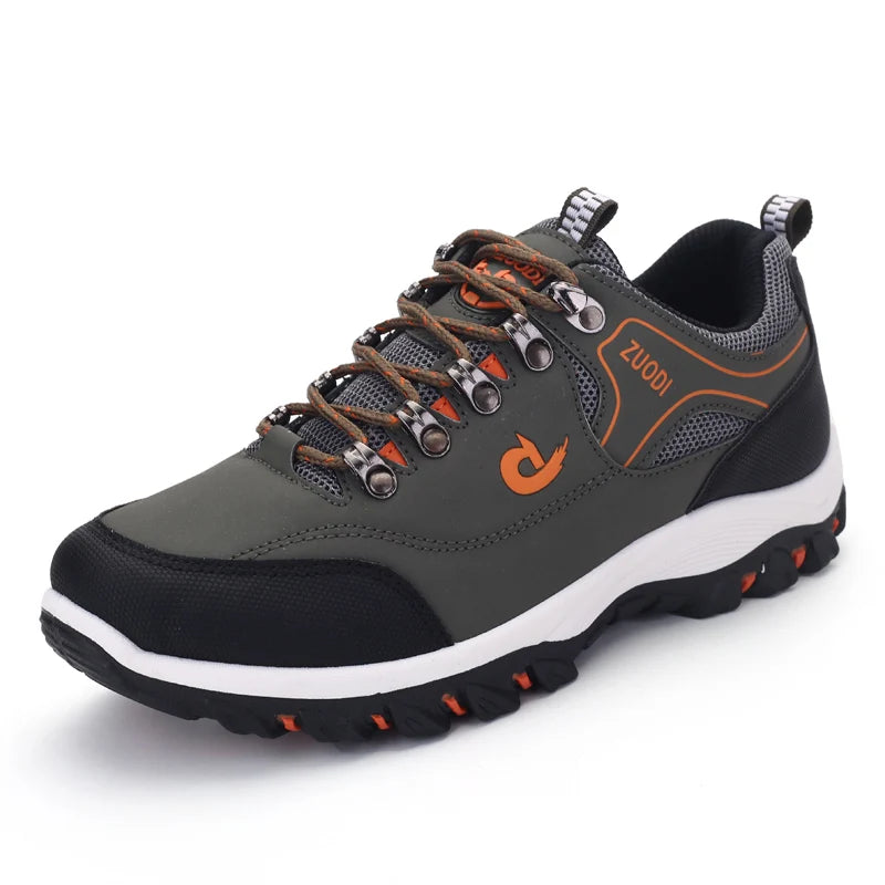 Men's non-slip casual sports shoes wear-resistant hiking shoes Outdoor fashion comfortable flat walking shoes for men