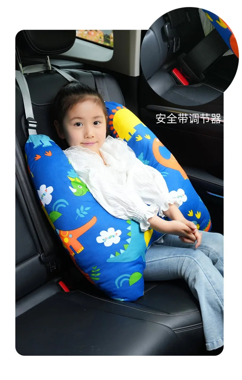 Car Headrest Sleeping Tool Seat Cushion Back Neck Pillow Washable Interior