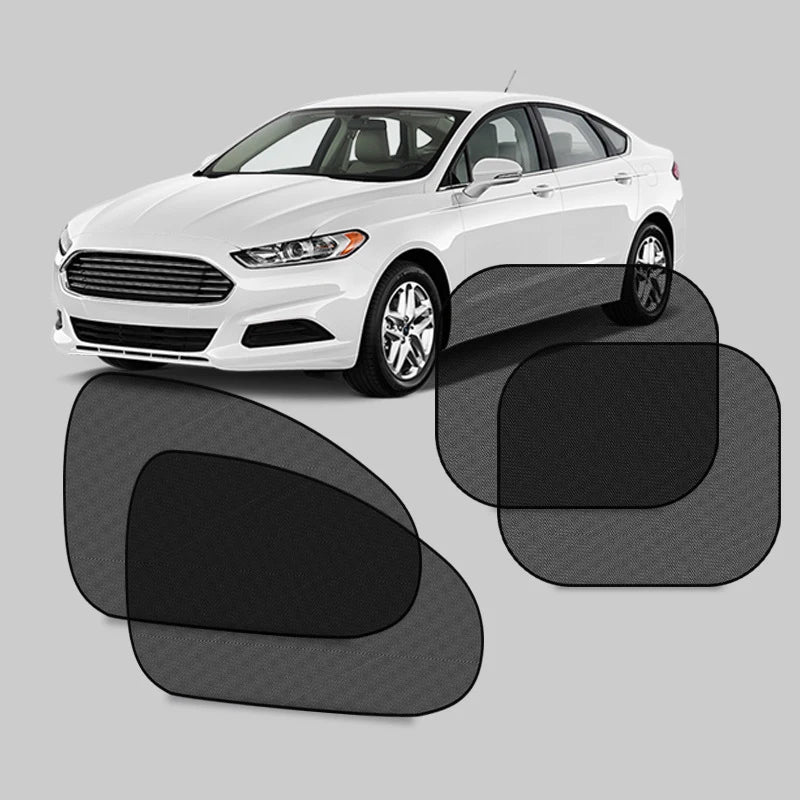 Car Sun Shade Side Window Curtain Front Rear Window Sunshade Summer UV Blocking