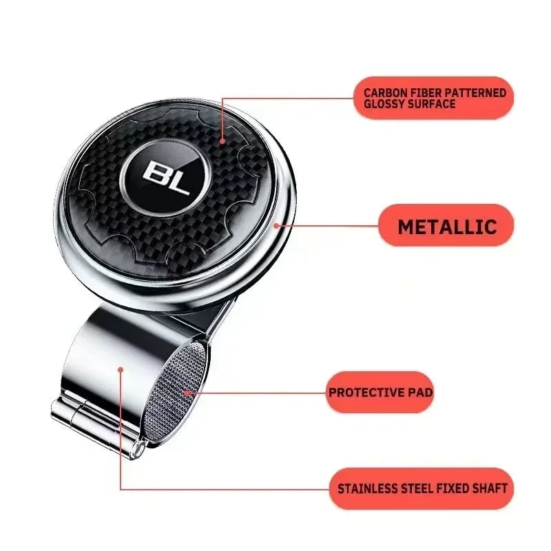 Universal Car Steering Wheel Booster Spinner Knob 360 Degree Rotation Ball