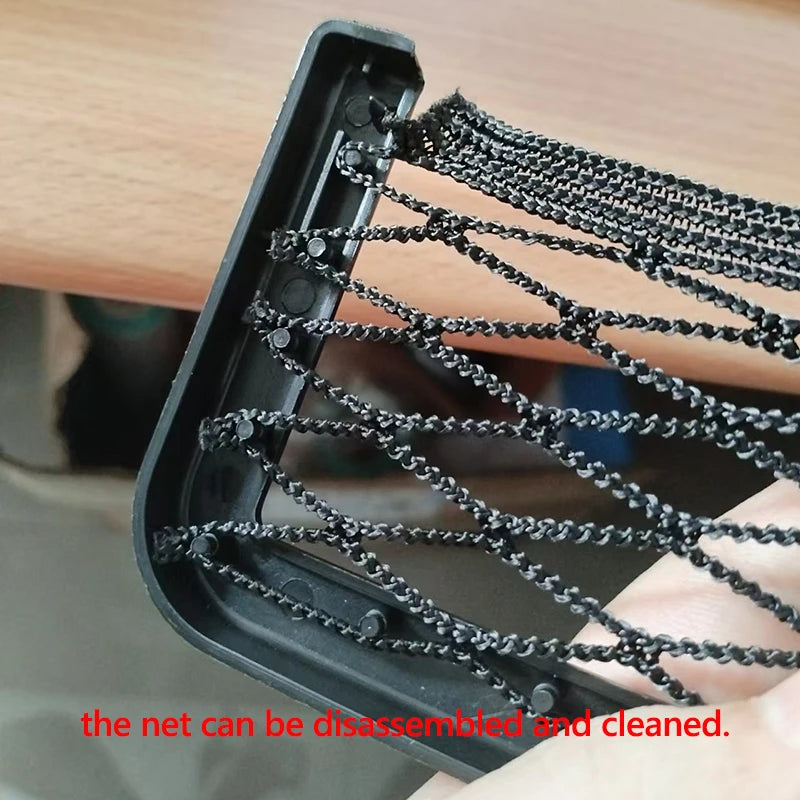 Car Storage Bag Nets Adhesive Auto Seat Organizer Door Side Net Pocket Interior