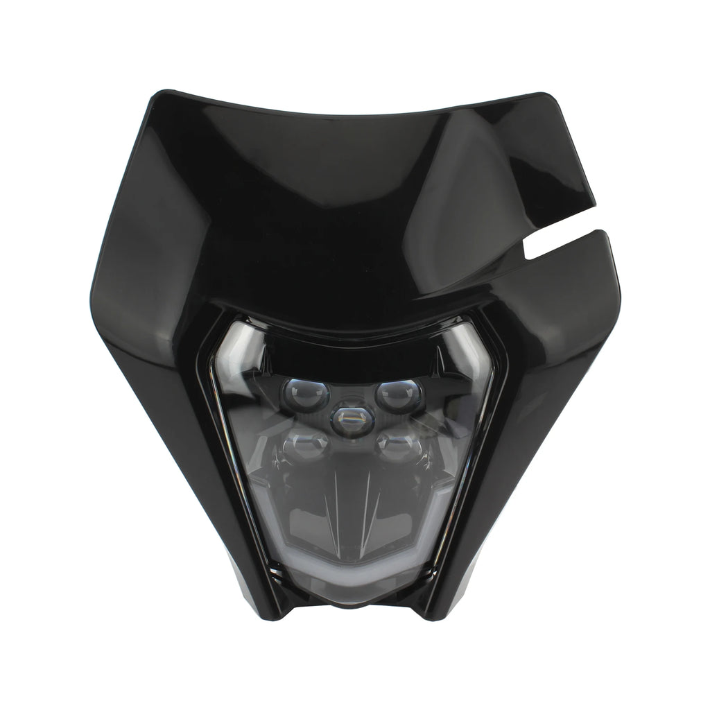Motorcycle LED Headlight Plate for KTM EXC XC SX MX XC 125 250 300 450 Supermoto Enduro Universal Dirt Bike Headlights