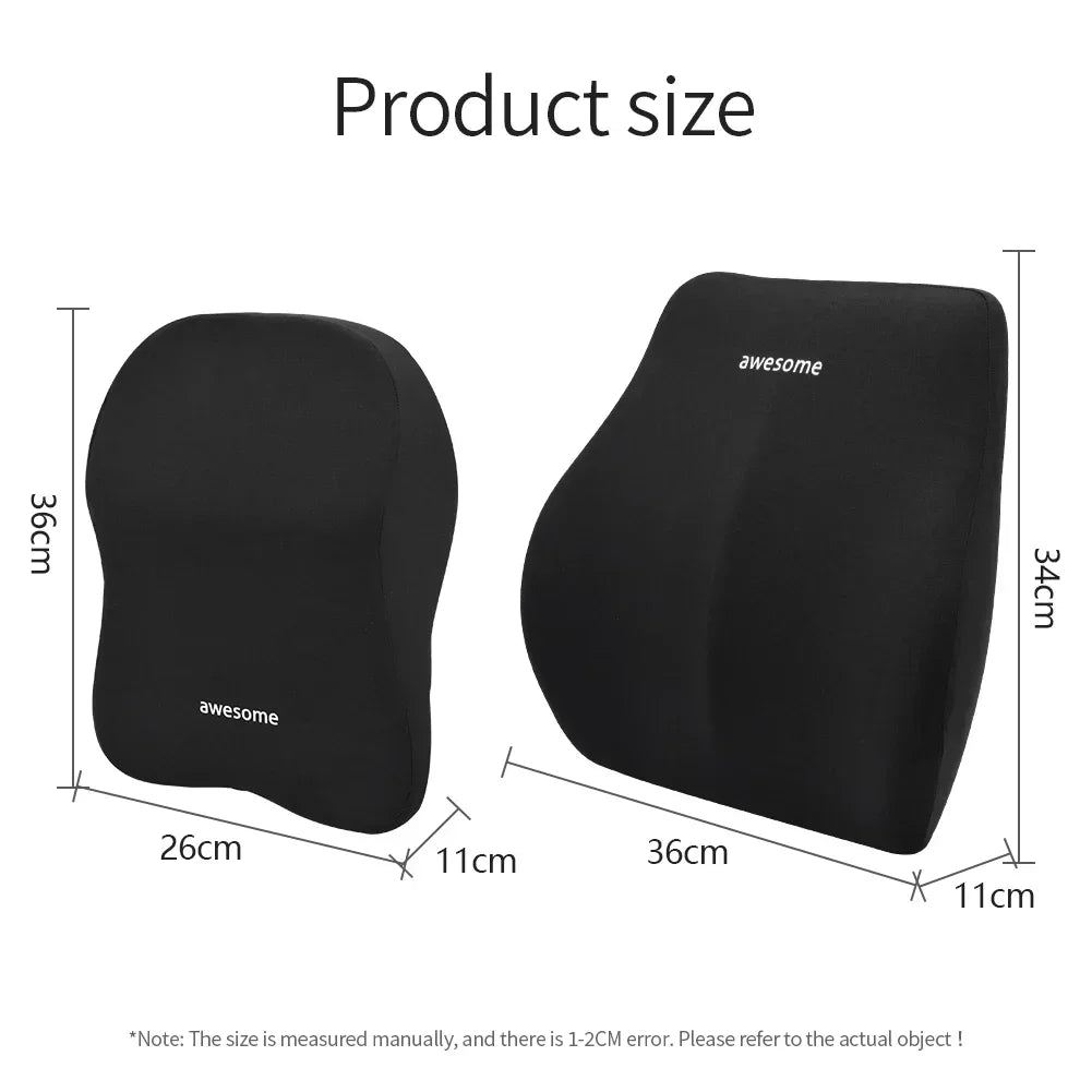 Car headrest neck pillow lumbar support mounted Interior Protector Auto Vehicle