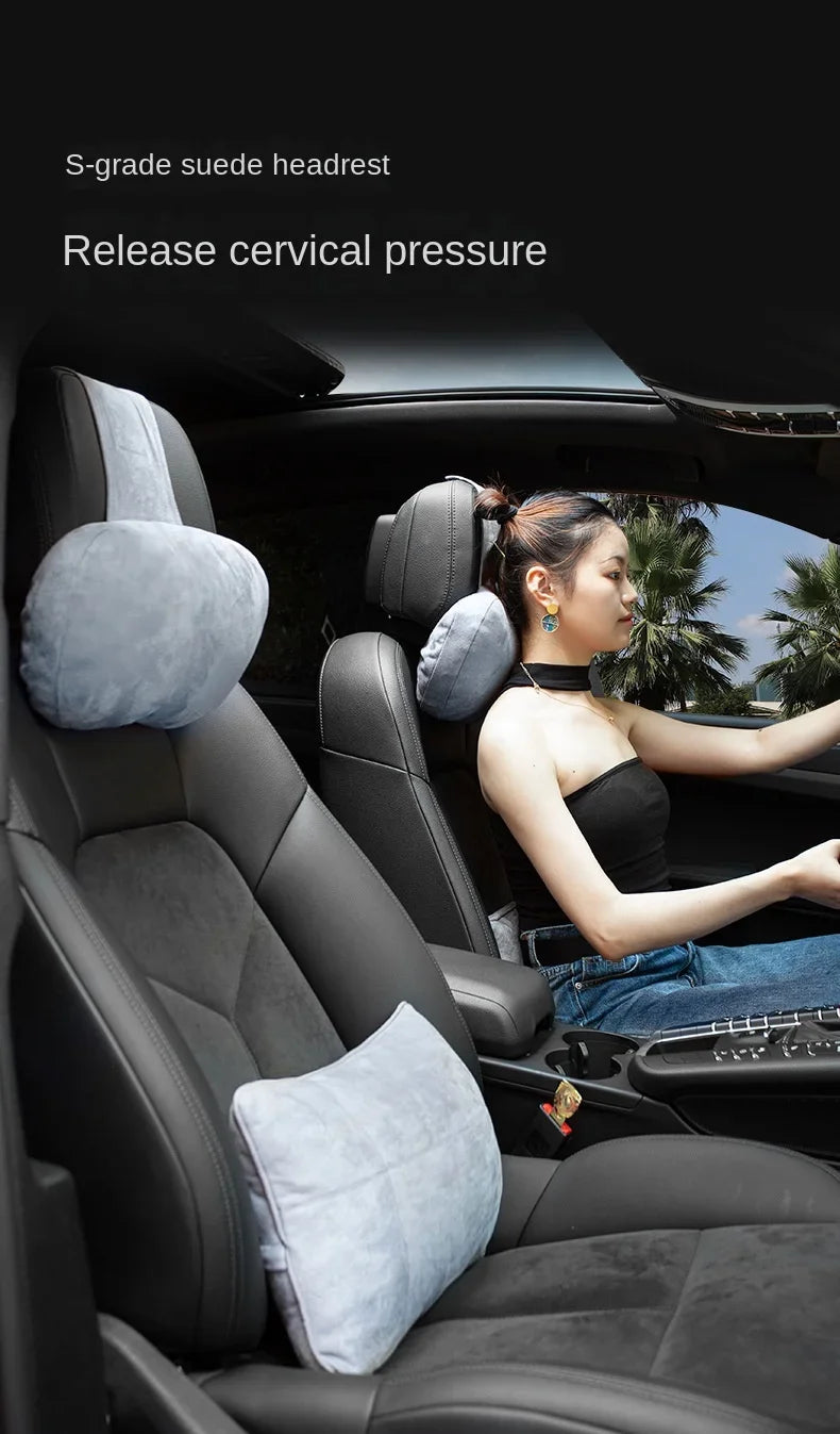 Car Headrest Neck Support Seat Maybach Design S Class Soft Universal Interior