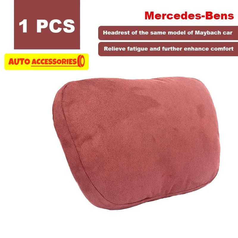 Car Headrest Neck Support Seat Maybach Design S Class Soft Universal Interior