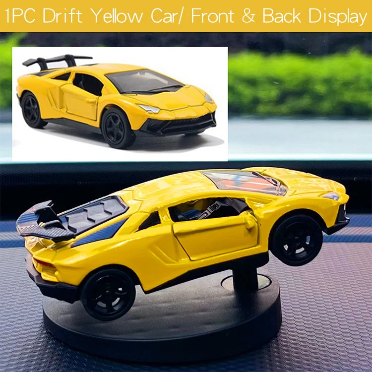 Drift Car dashboard toy model swing turning cool sports race auto ornaments Premium Automotive Accessory