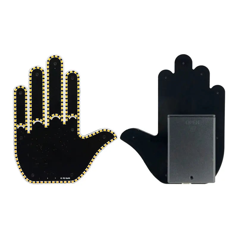 Car Finger Light With Remote Control Cool Funny Led Lighting Road Rage Middle Premium Automotive Accessory