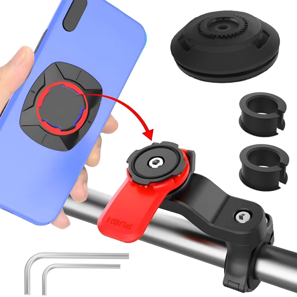 Motorcycle Phone Mount Anti-Shake Bike Cell Holder with Vibration Bracket Stand
