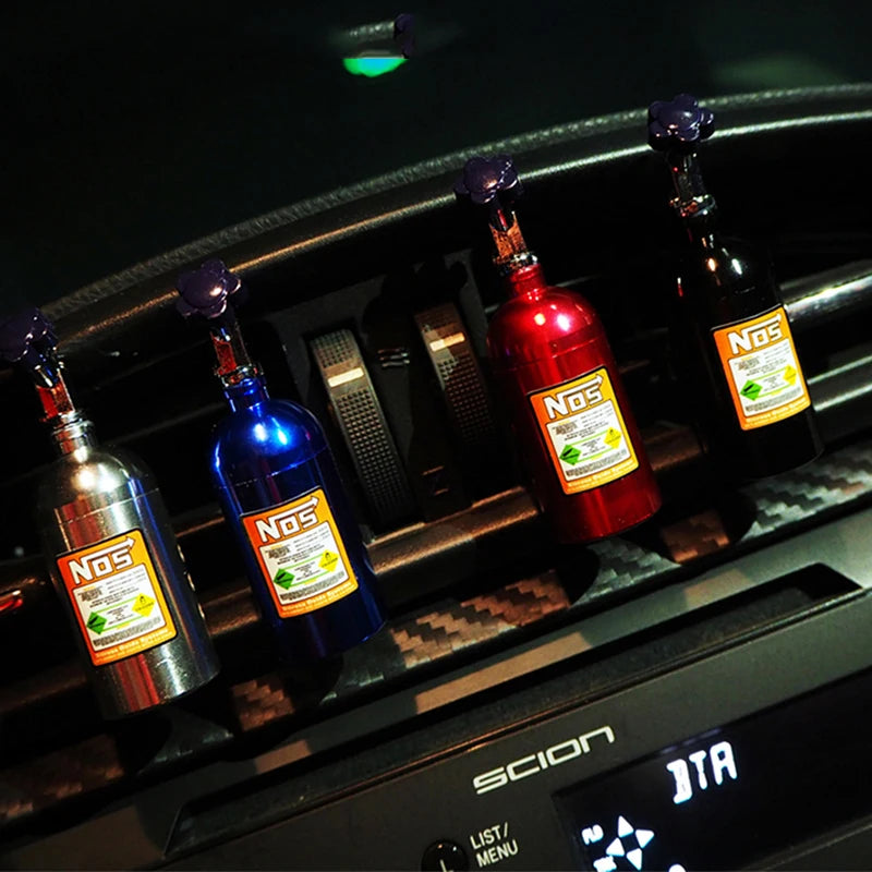 Car Air Freshener NOS Nitrogen Bottle Vent Aromatherapy Auto Aroma Flavoring SUV