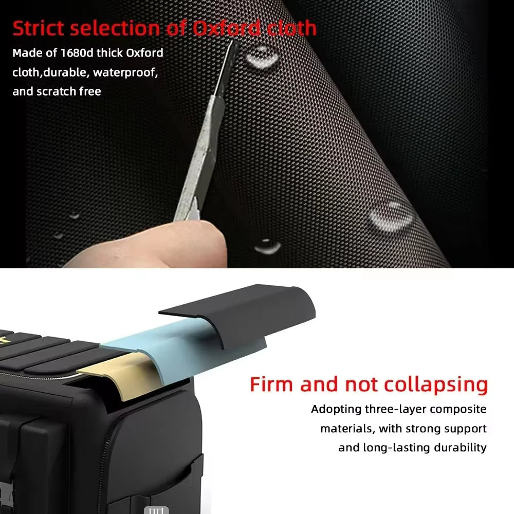 Car Trunk Storage Organizer With Lid Universal 70L SUV Truck Accessories