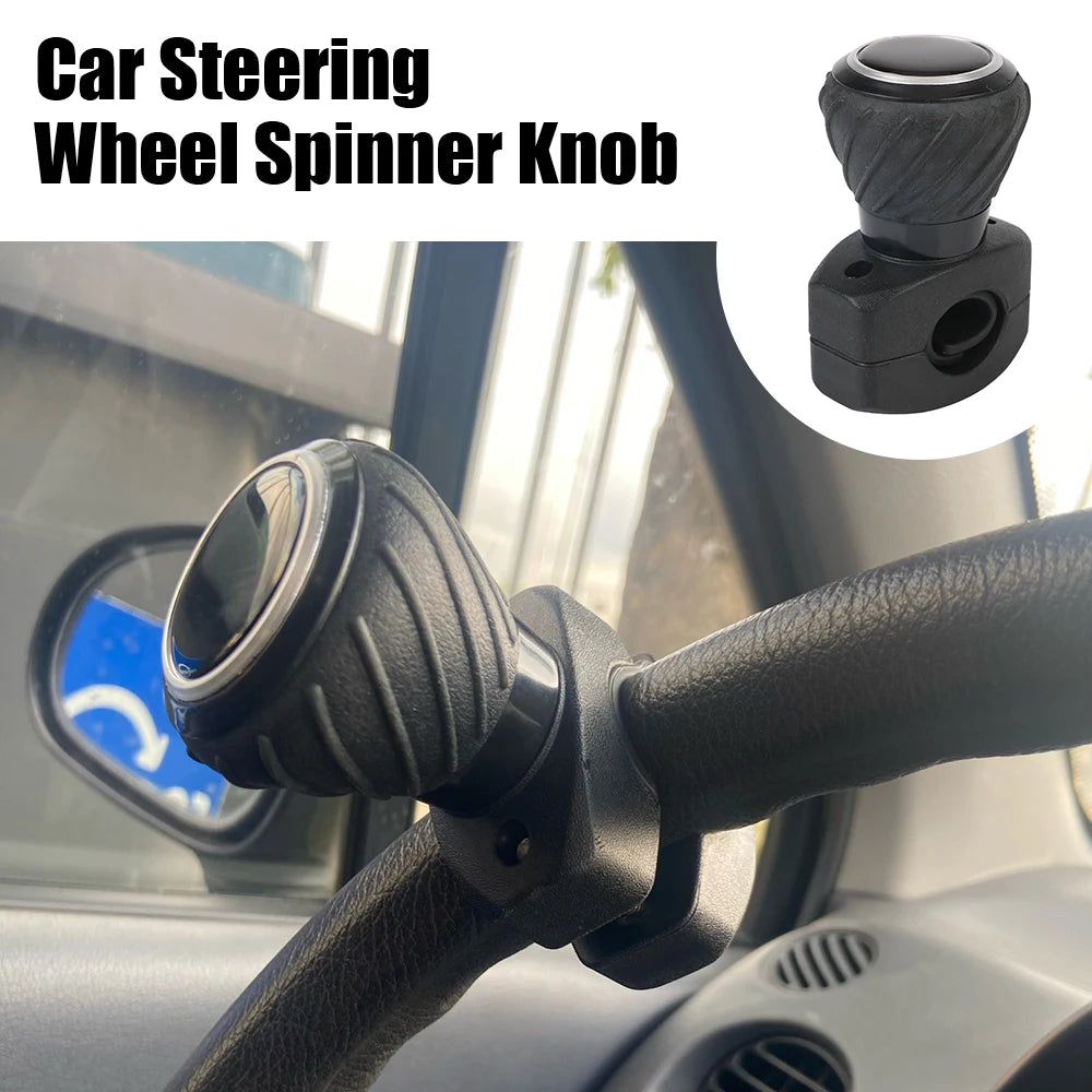 Labor Saving Car Steering Wheel Booster Spinner Knob Truck Tractor Forklift 360