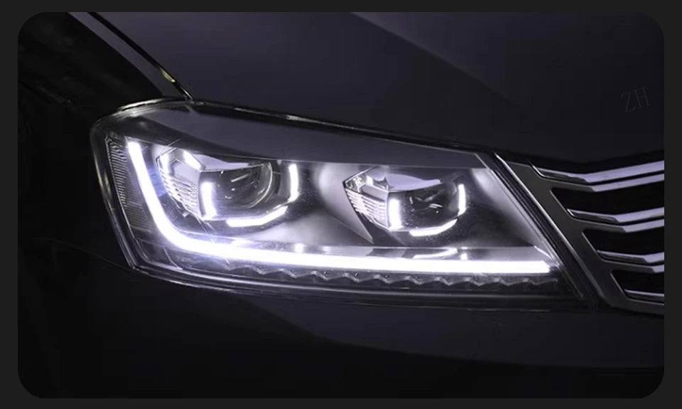 AKD Car Lights for VW Passat B7 LED Headlight Projector Lens 2012-2015 Magotan Dynamic Signal DRL Head Lamp Auto Accessories