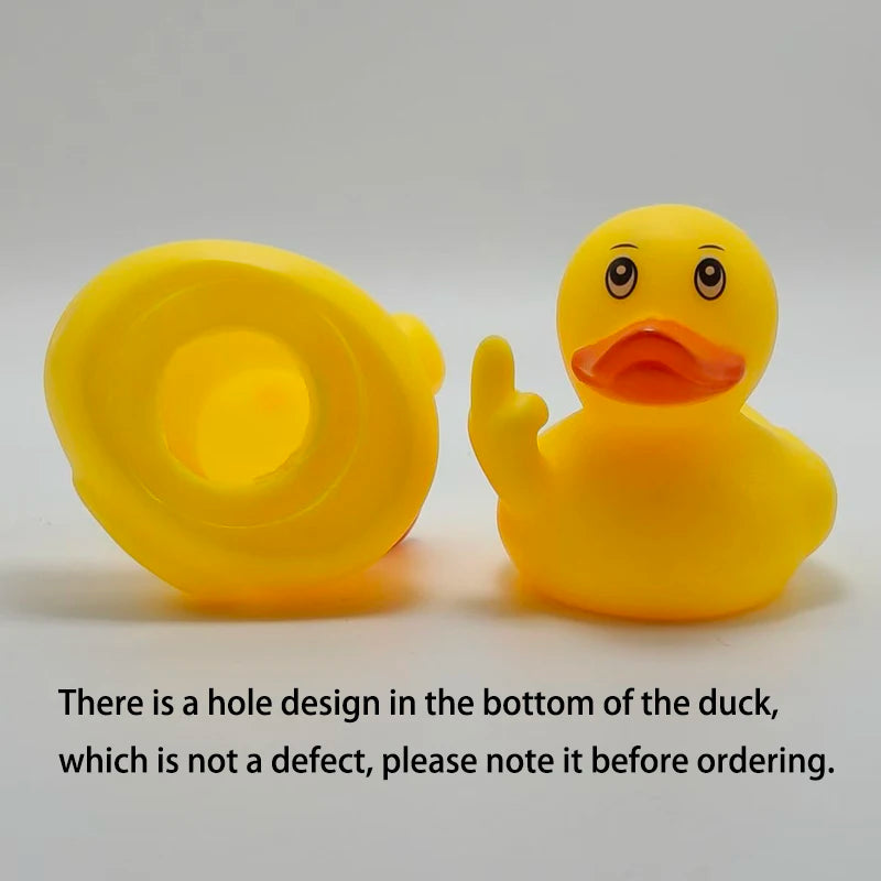 Funny Middle Finger Duck Car Dashboard Decoration Cool Rubber with Small Wine Premium Automotive Accessory