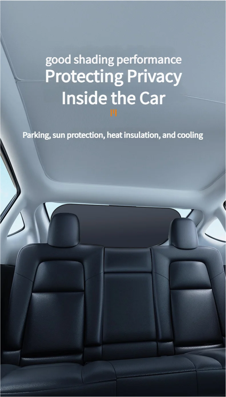 UV-Reflective Car Sun Shade Cover Rear Windshield Sun Protection Sunshade