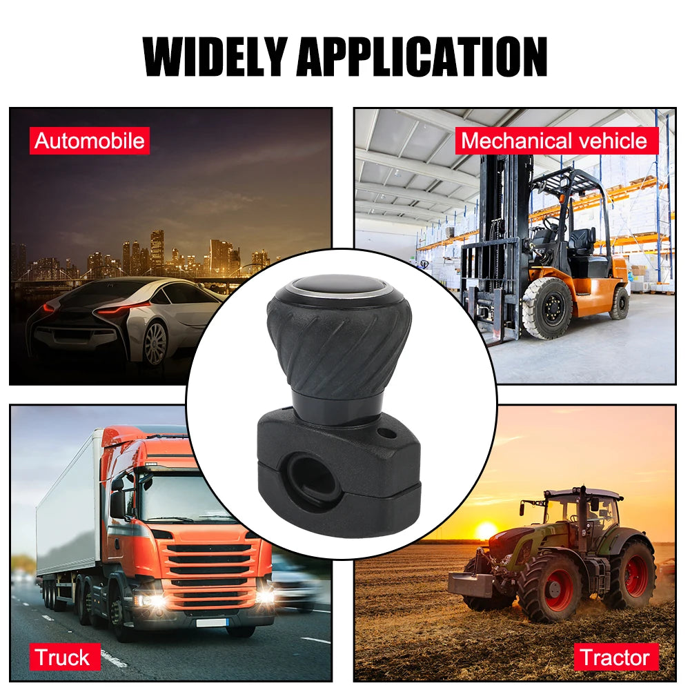 Car Steering Wheel Booster Spinner Knob Labor Saving Truck Tractor Forklift 360