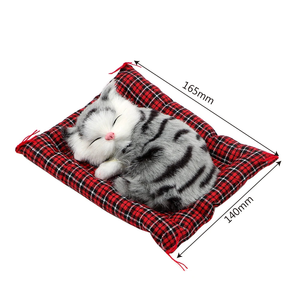 Lovely Plush Kittens Doll Toy Home Decoration Car-styling Car Ornaments Cute Premium Automotive Accessory
