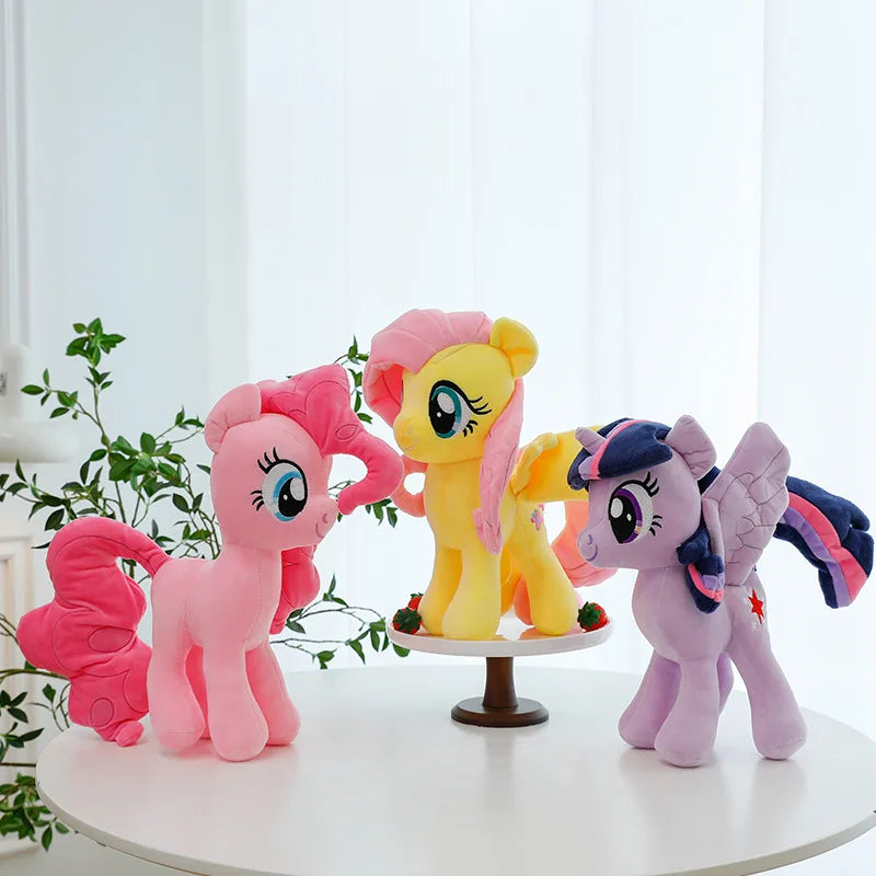 New My Little Pony Plush Doll Anime Twilight Sparkle Fluttershy Pinkie Pie Premium Automotive Accessory