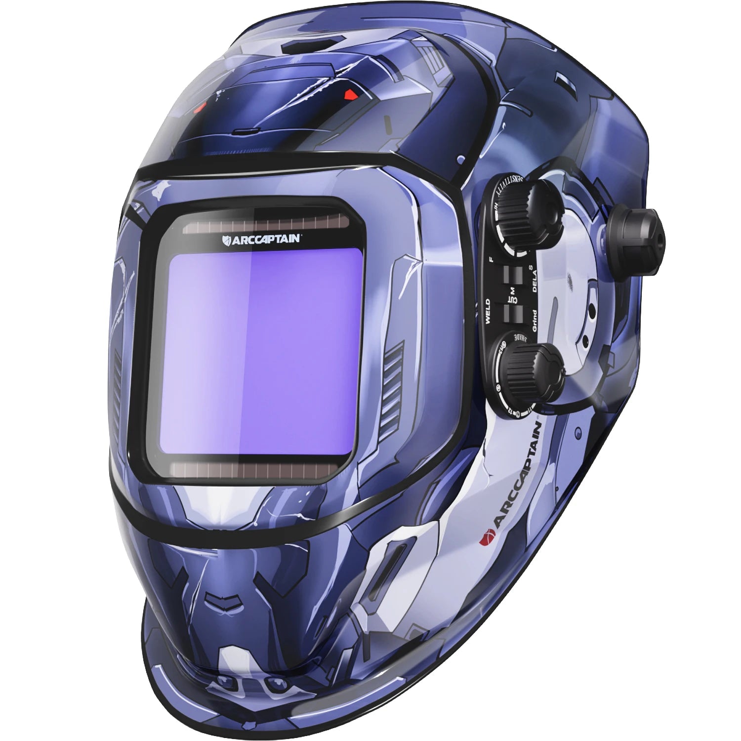 ARCCAPTAIN Welding Helmet Welder Mask Large View True Color Solar Power Auto Darkening Welding Mask For Arc MIG TIG Welder Cut