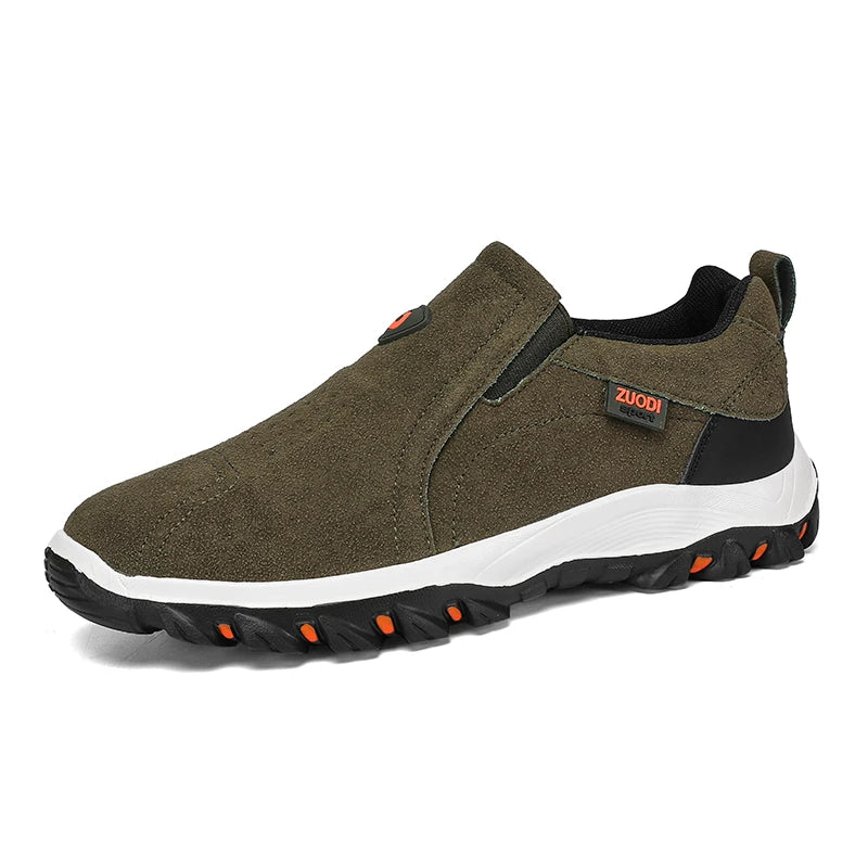 Men's non-slip casual sports shoes wear-resistant hiking shoes Outdoor fashion comfortable flat walking shoes for men